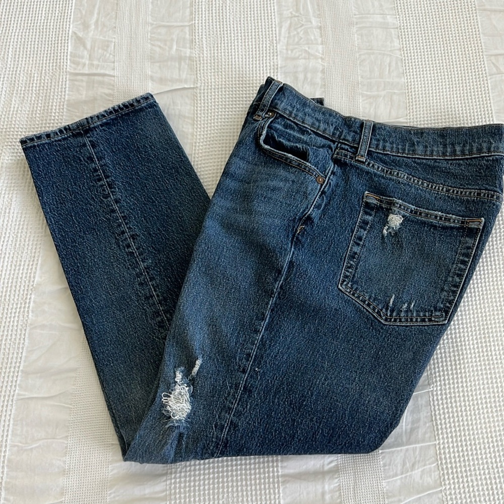 Gap denim cheeky straight high-rise